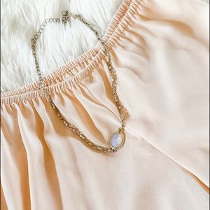 Off the shoulder top & choker